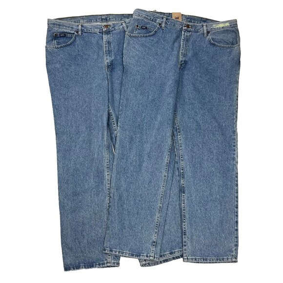 Lee Relaxed Fit Classic Stone NWT Comfortable Jeans Lot Mens 42 x 30 - Picture 1 of 5